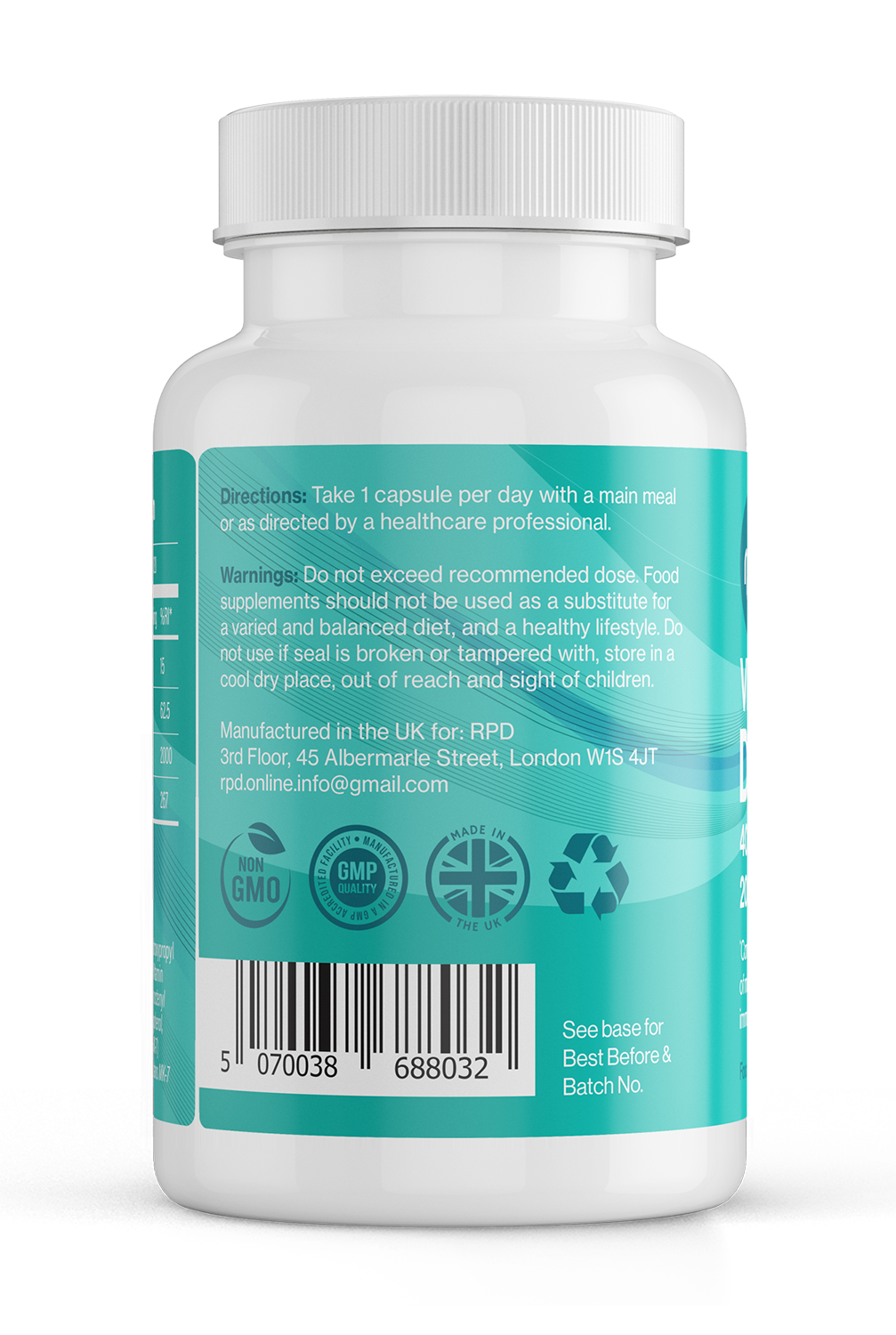 VITAMIN D3 4000iu + K2 (MK-7) 200µg